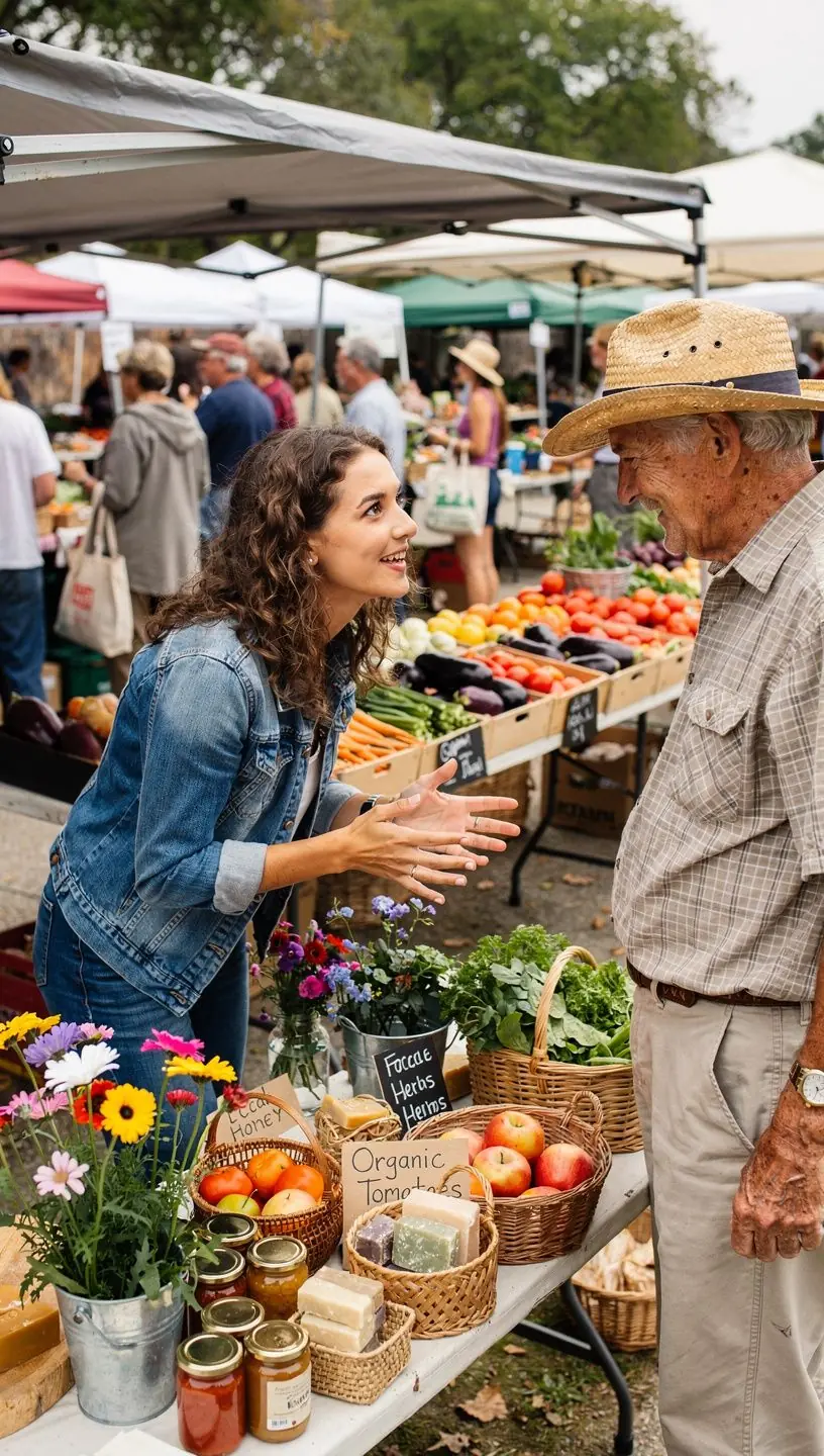 Community garden thriving in urban setting