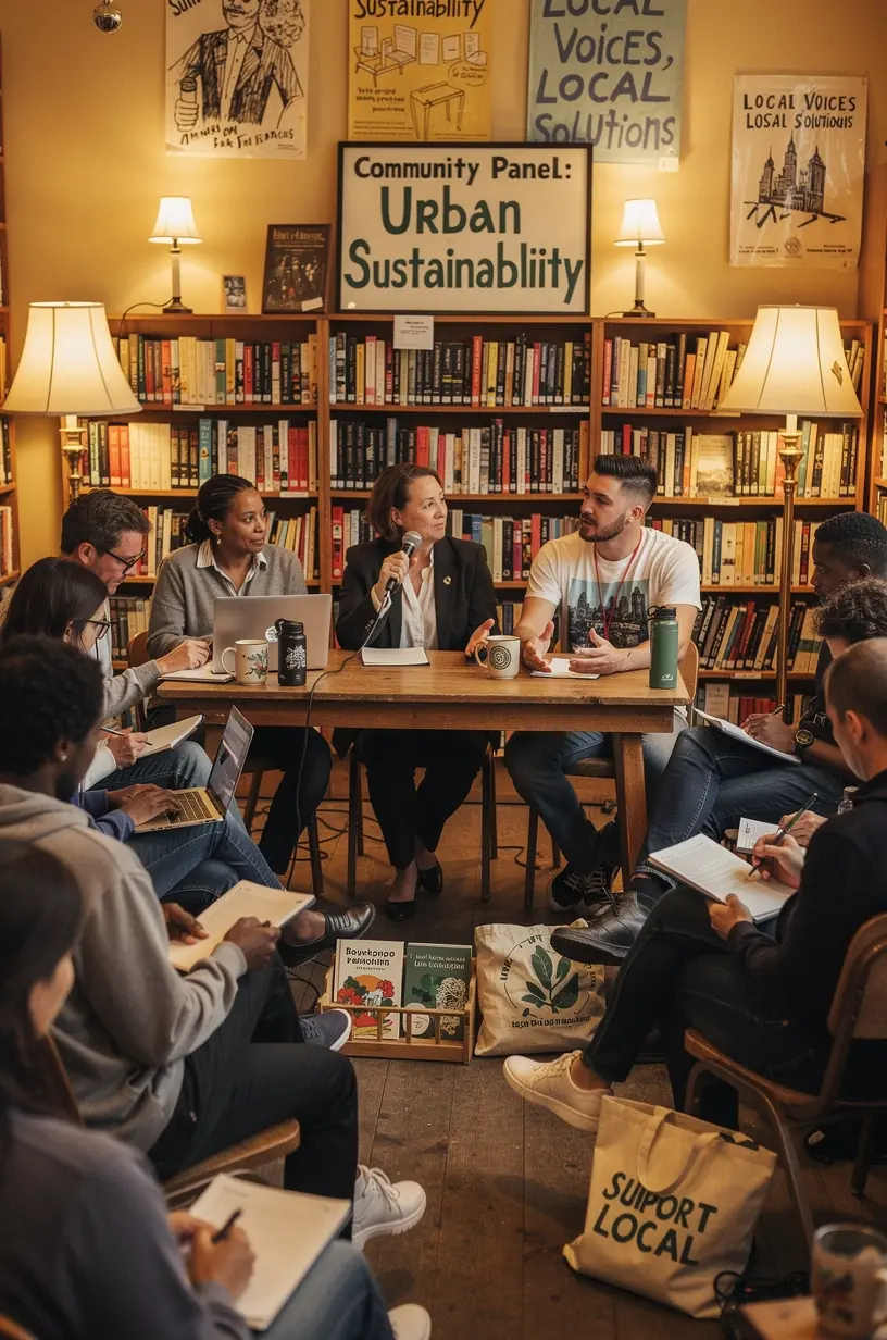 Community public spaces fostering engagement and interaction