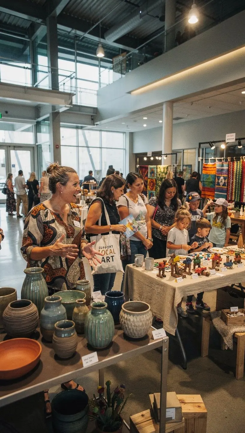 Community members volunteering together to strengthen connections.